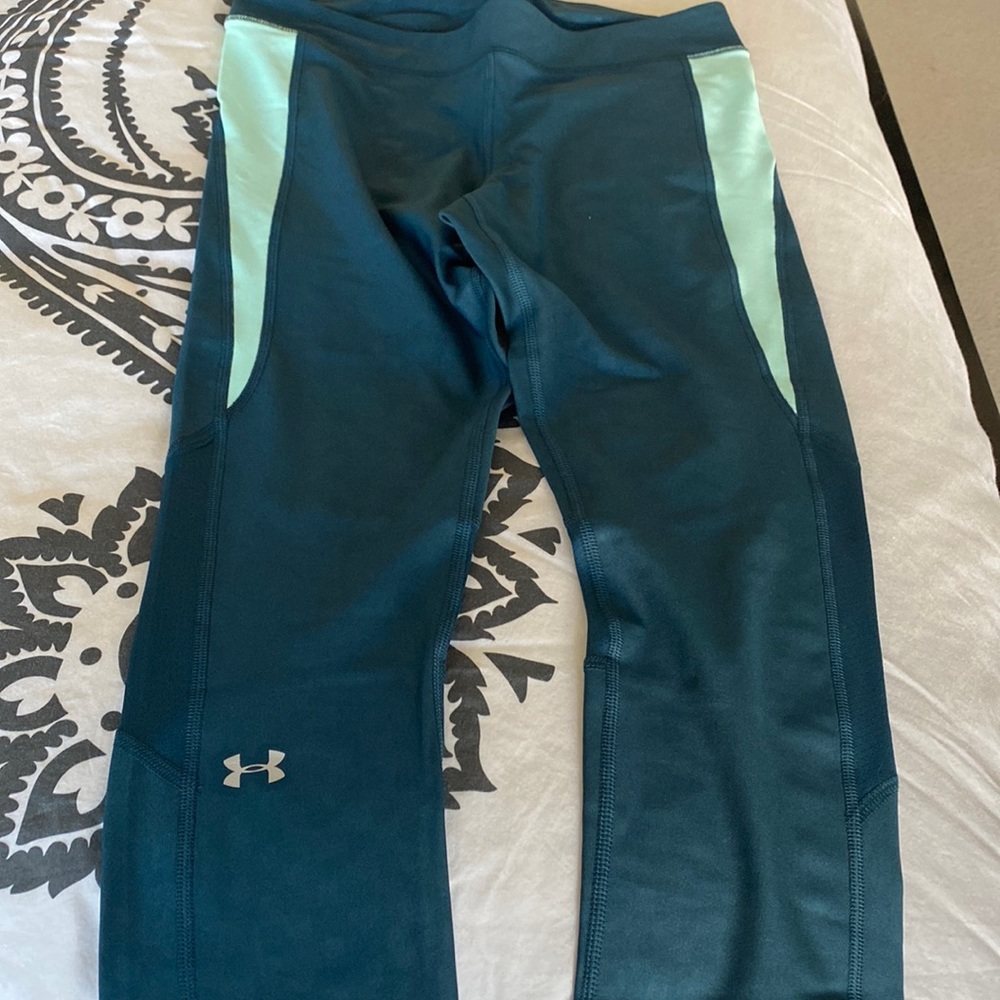 Under Armour Pant/Legging in Green/Neon